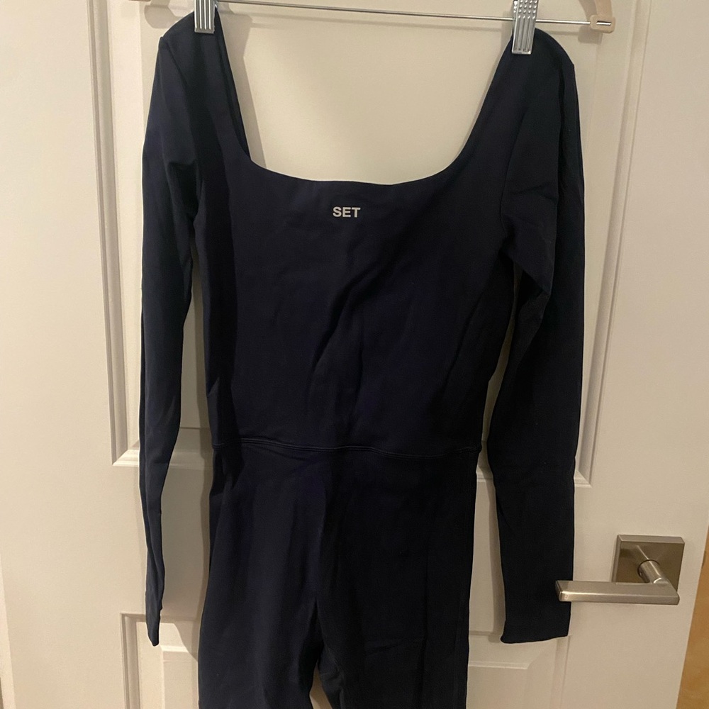SET Navy Long Sleeve Jumpsuit